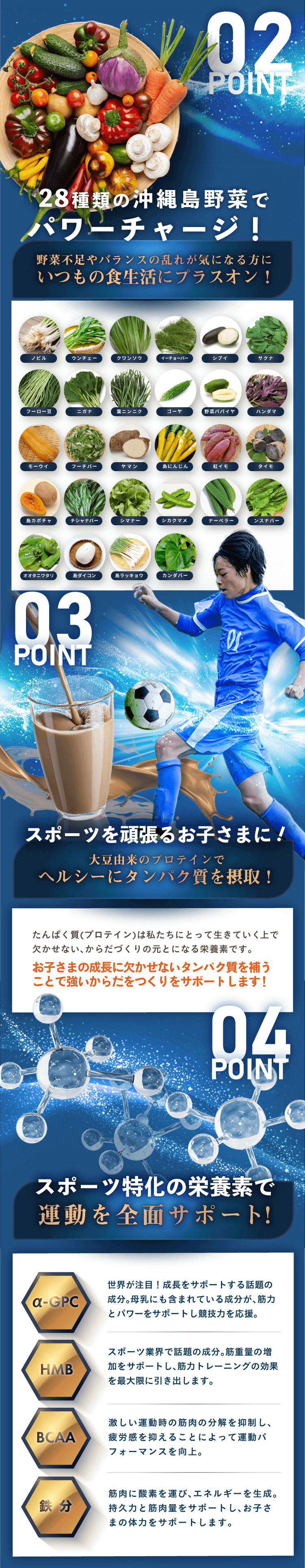 28種類の沖縄野菜でパワーチャージ!